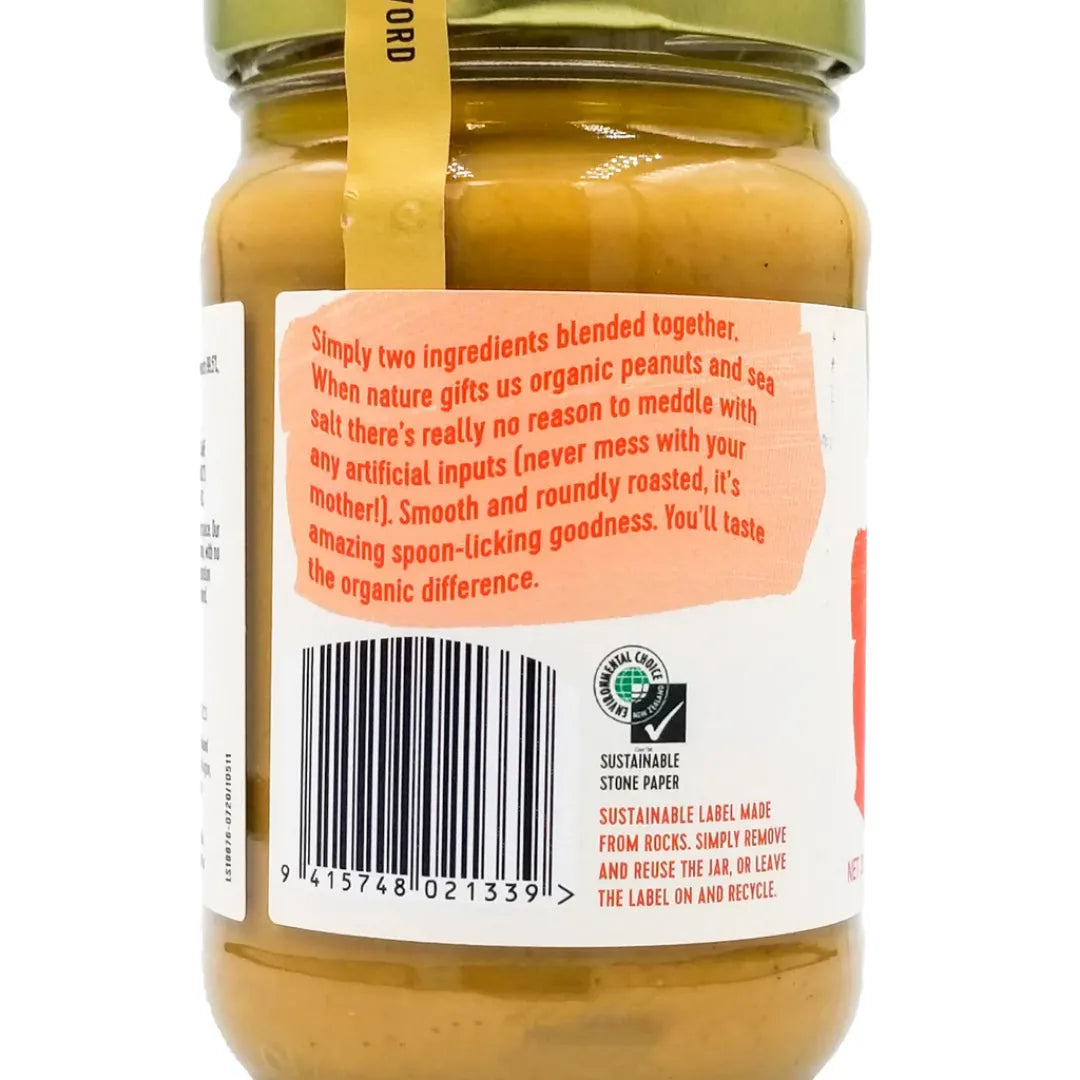 Ceres Organic Peanut Butter, Smooth 300g back