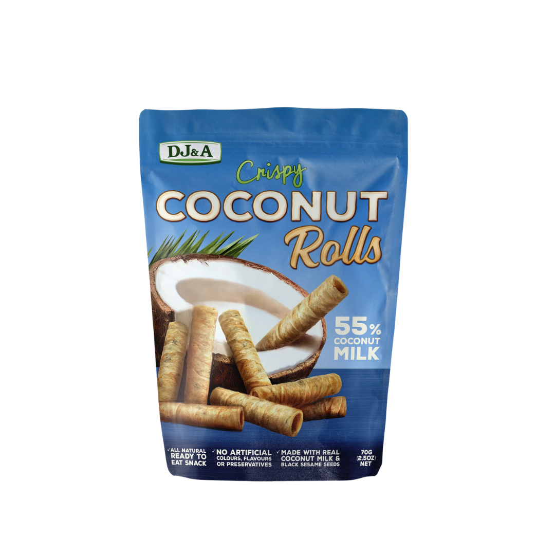 DJ&A Crispy Coconut Rolls 70G