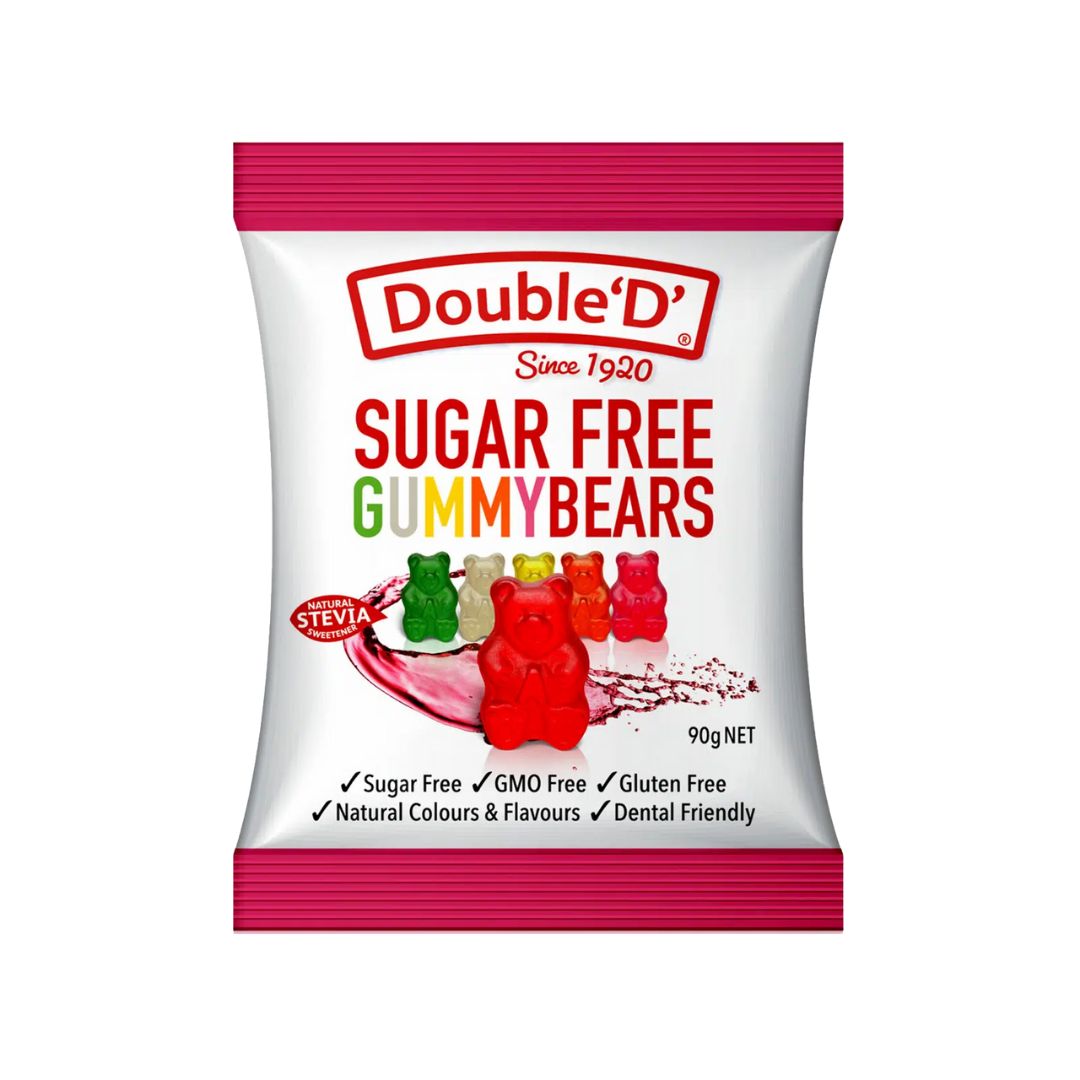 Double D Sugar Free Gummy Bears 90g