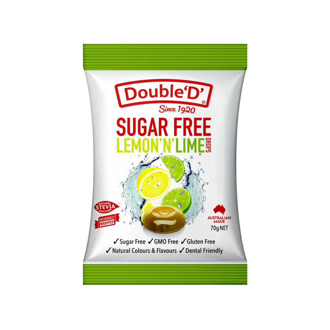 Double D Sugar Free Lemon ‘n Lime Drops 70g