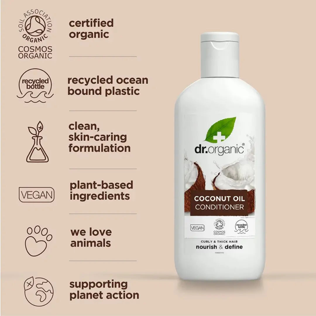 Dr Organic Conditioner Coconut Oil 265ml infor