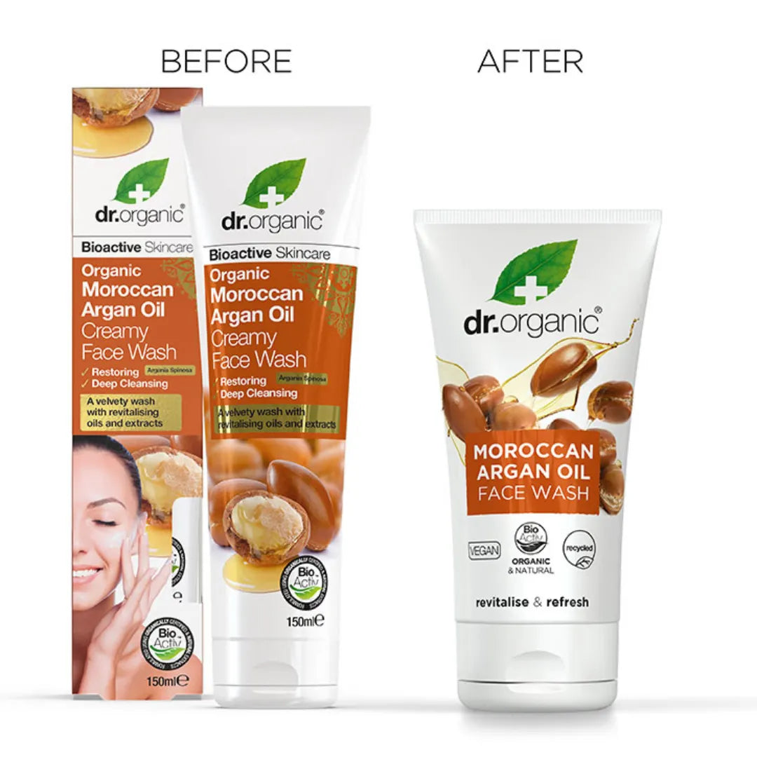 Dr Organic Creamy Face Wash Argan Oil