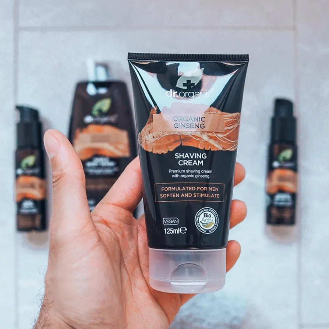 Dr Organic Men's Shaving Cream 125ml packs
