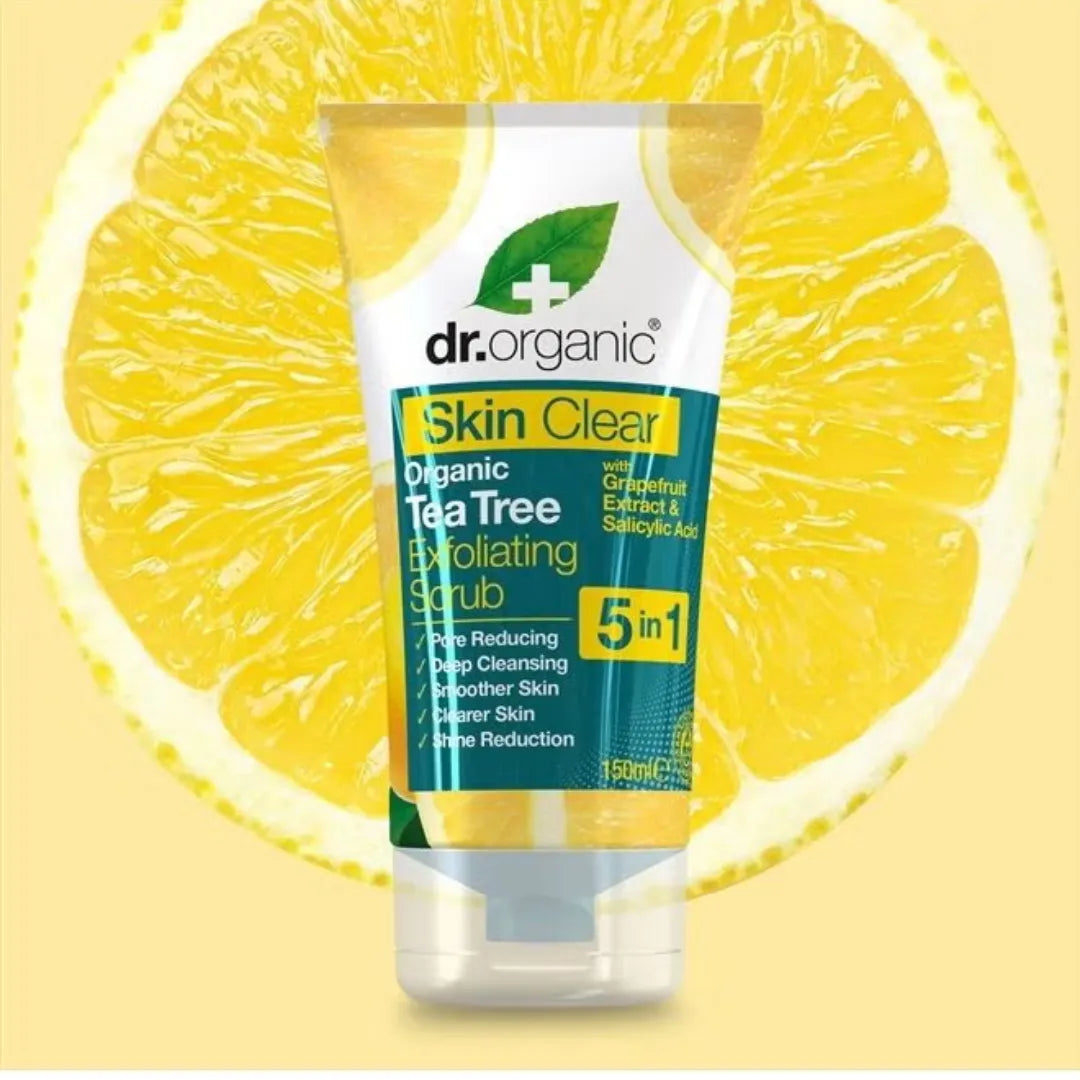 Dr Organic Skin Clear Tea Tree Face Scrub 150ml
