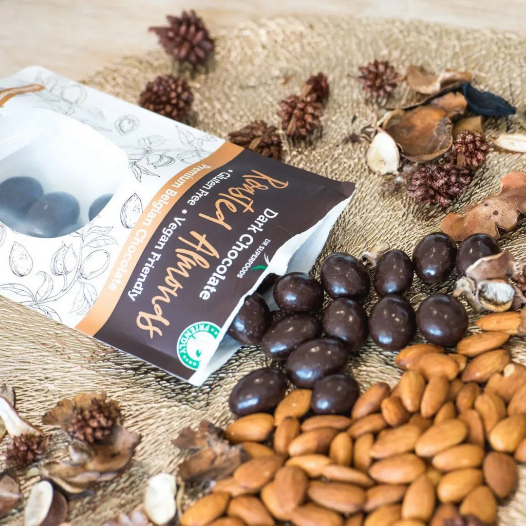 Dr Superfoods Roasted Almonds in Dark Chocolate 125g