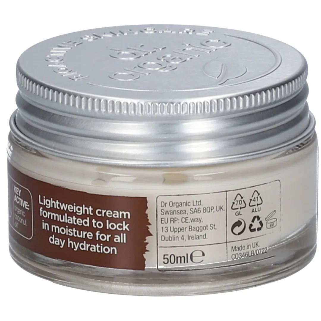 Dr Organic Day Cream Coconut Oil 50ml infor