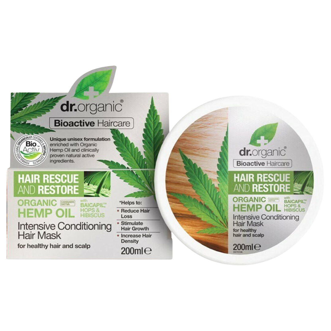 Dr Organic Hair Mask Hemp Oil 200ml