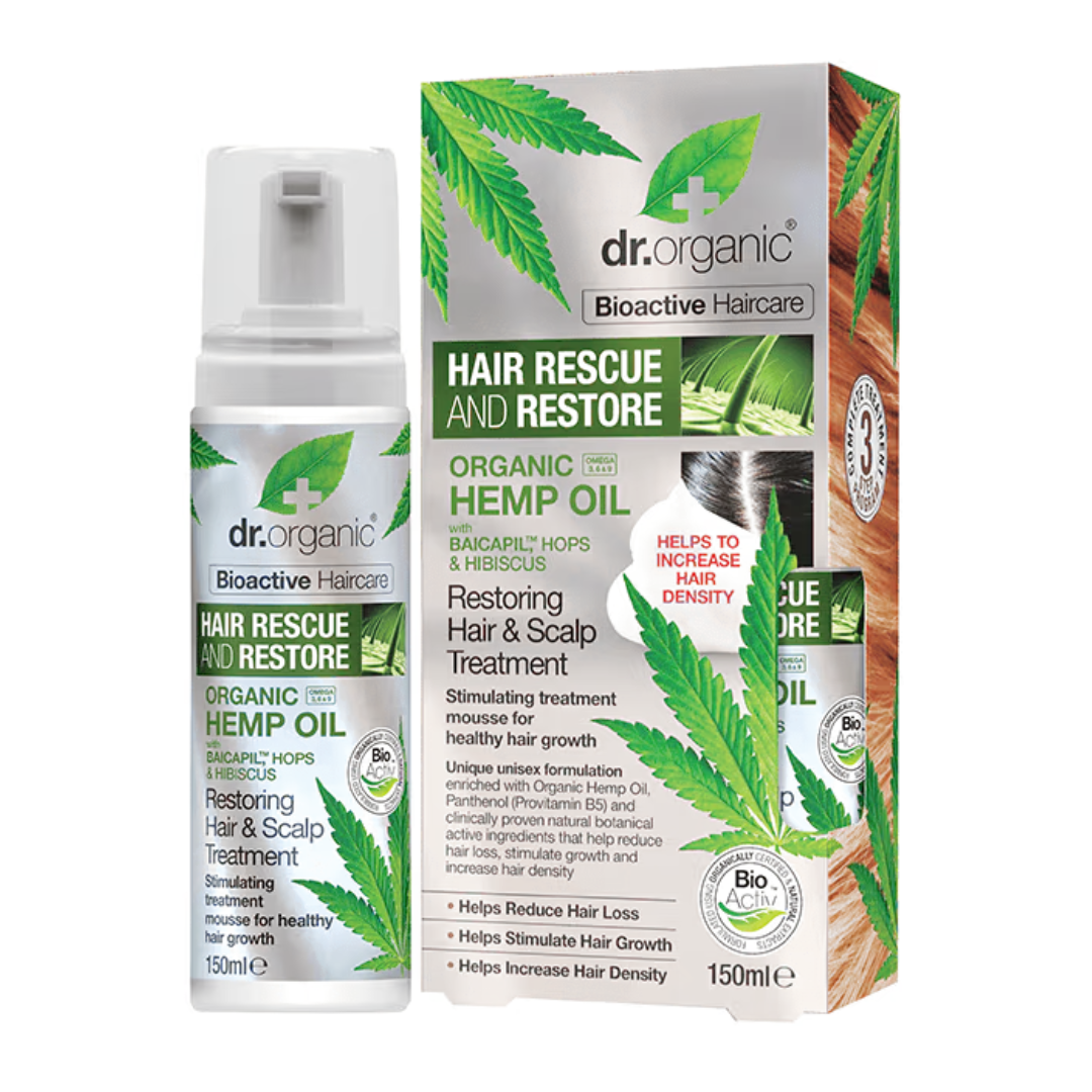 Dr Organic Hair & Scalp Treatment Hemp Oil 150ml