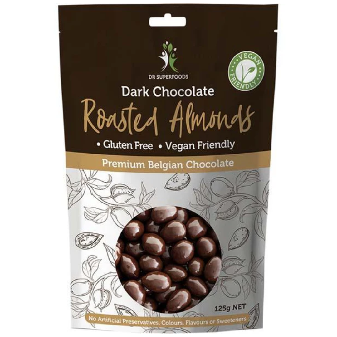 Dr Superfoods Roasted Almonds in Dark Chocolate 125g