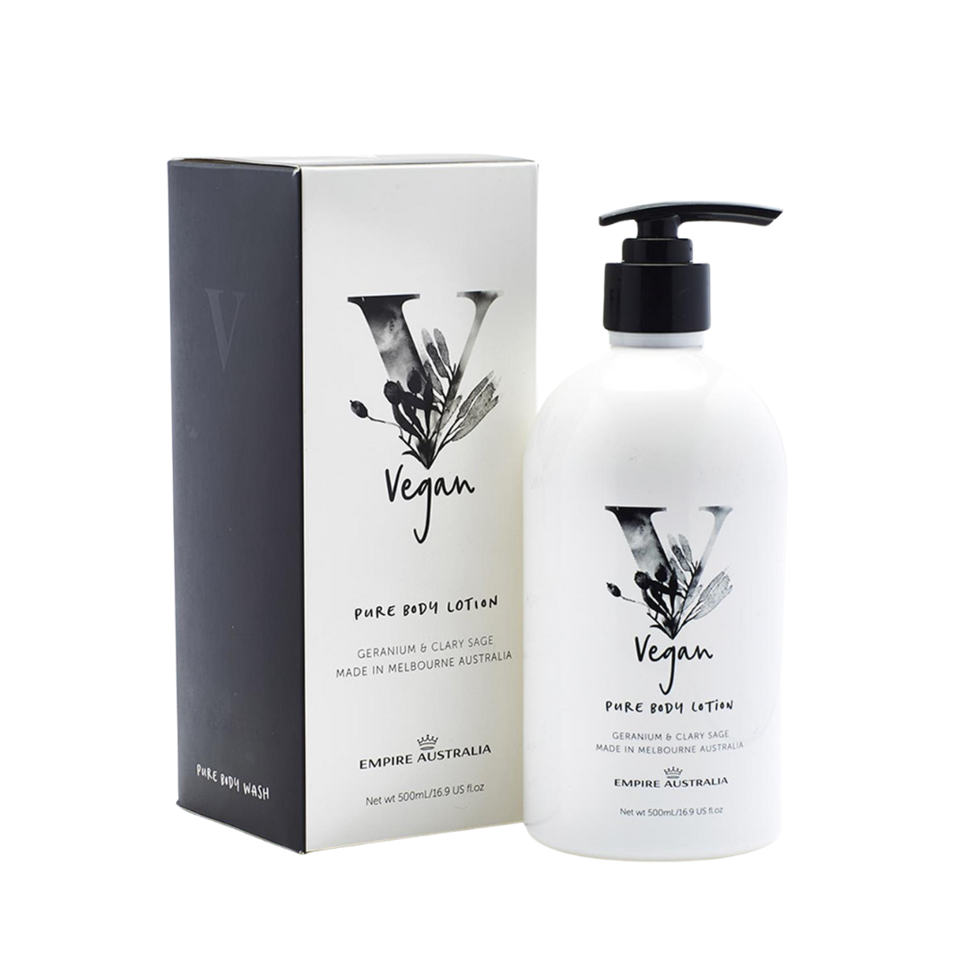 Empire Australia Vegan Geranium & Clary Sage Body Lotion (Boxed) 500ML