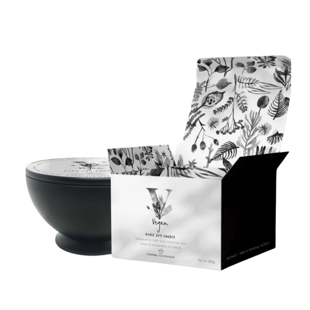 Empire Australia Vegan Geranium & Clary Sage Soy Candle