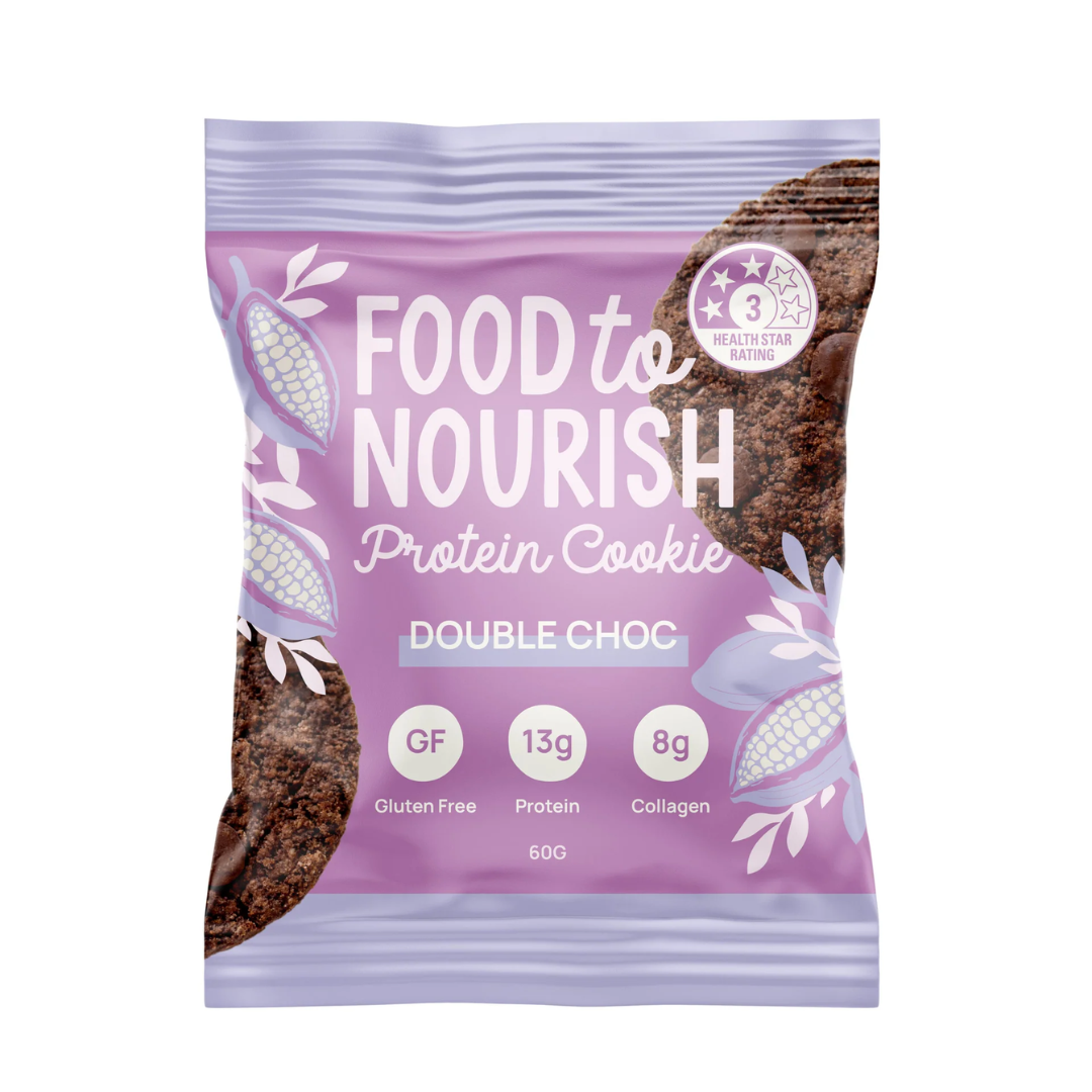 Food to Nourish Protein Cookie Double Choc 60g