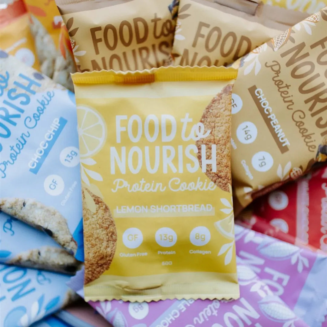 Food to Nourish Protein Cookie Lemon Shortbread 60g pk