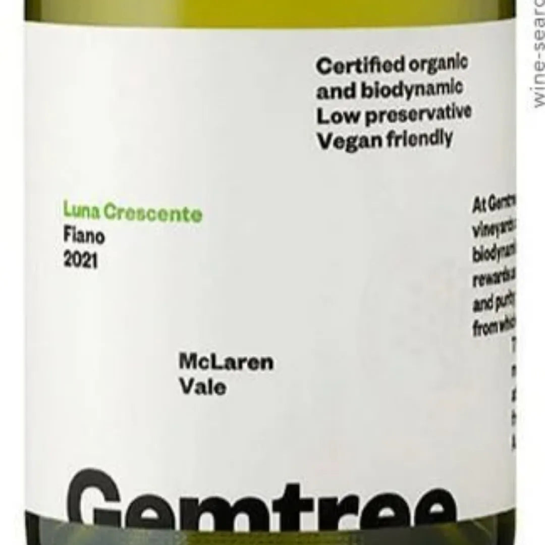 Gemtree Luna Crescente Fiano McLaren Vale back