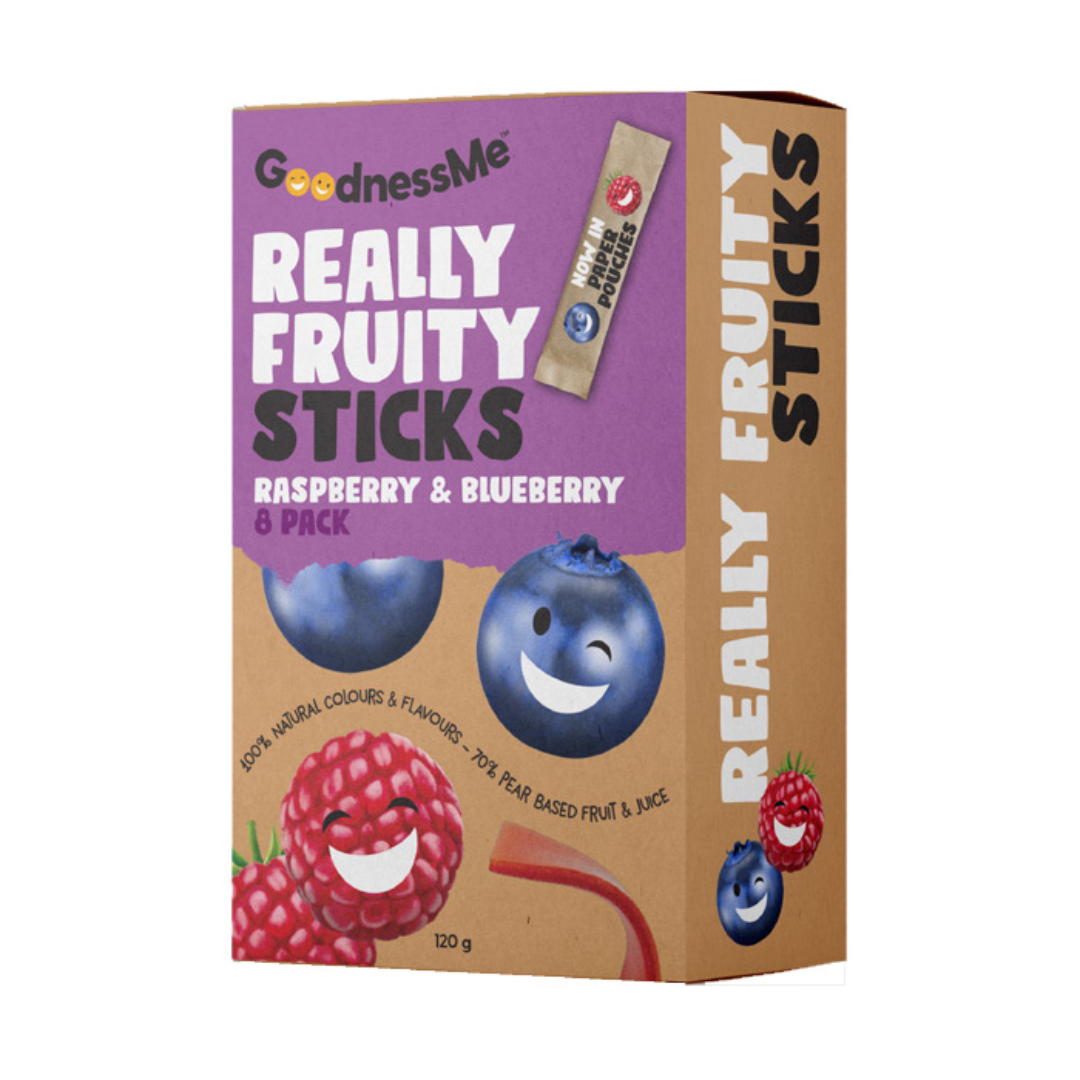GoodnessMe Fruit Sticks Raspberry/Blueberry Duo 120g