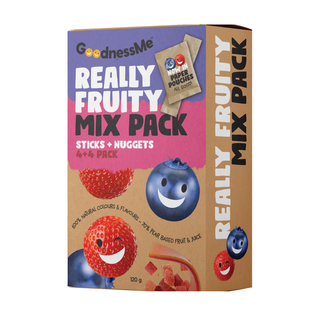 GoodnessMe Really Fruity Mix Pack Nuggets/ Sticks 120g