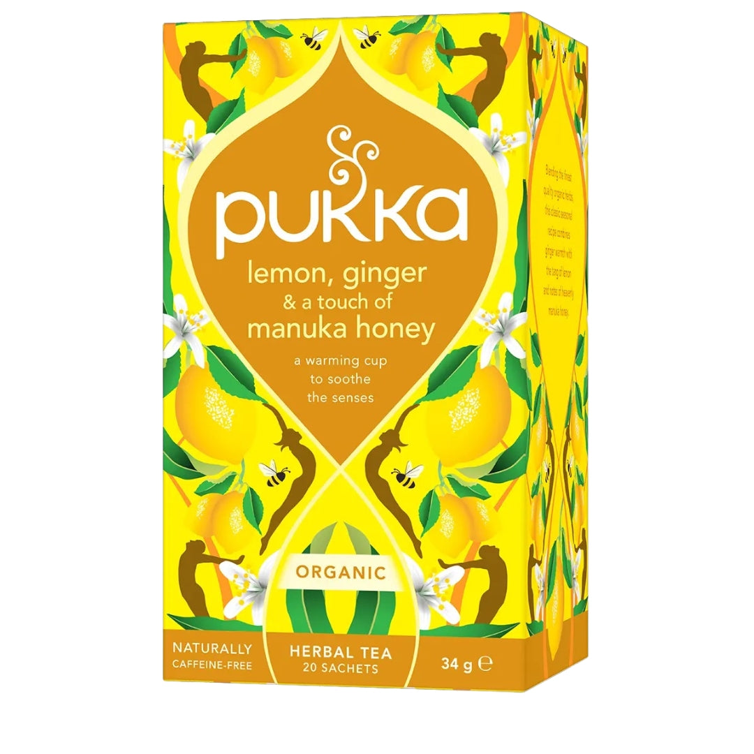 Pukka Organic Lemon, Ginger & Manuka Honey Tea 20pk