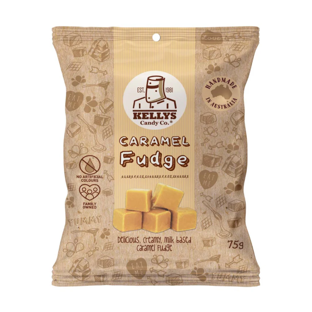 Kellys Candy Co Caramel Fudge 75g