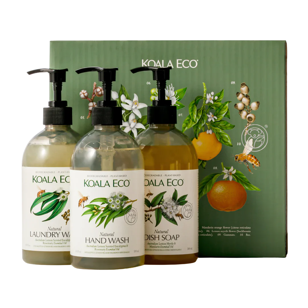 Koala Eco Gift Pack Hand Wash, Laundry Wash & Dish Soap 3pk