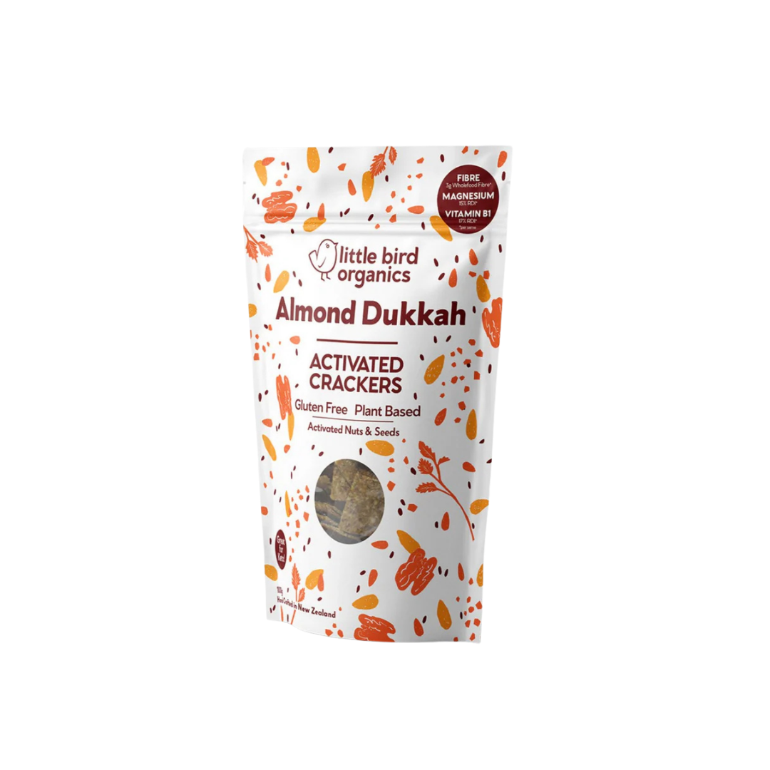Little Bird Organics Activated Crackers - Almond Dukkah 120g