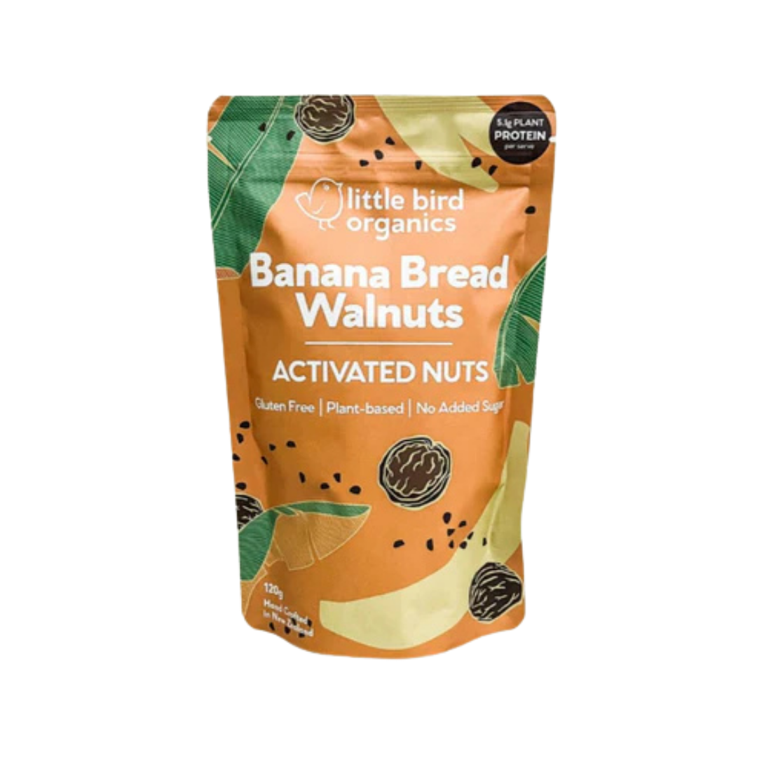 Little Bird Organics Activated Nuts - Banana Bread Walnuts 120g