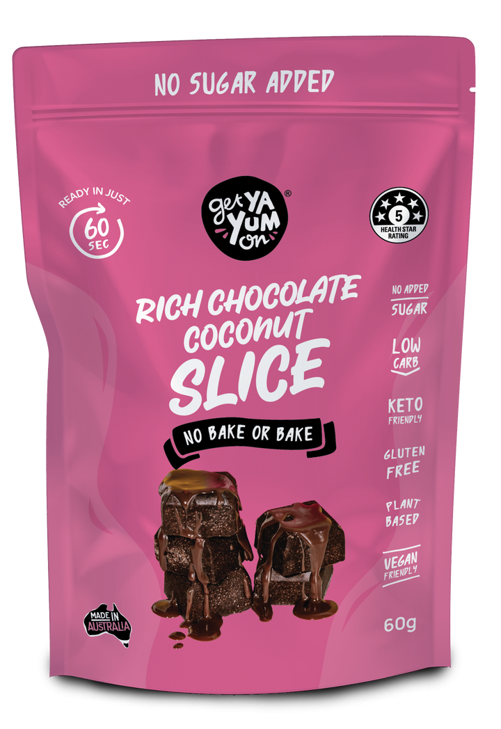 Get Ya Yum On Rich Chocolate Coconut Slice 60g