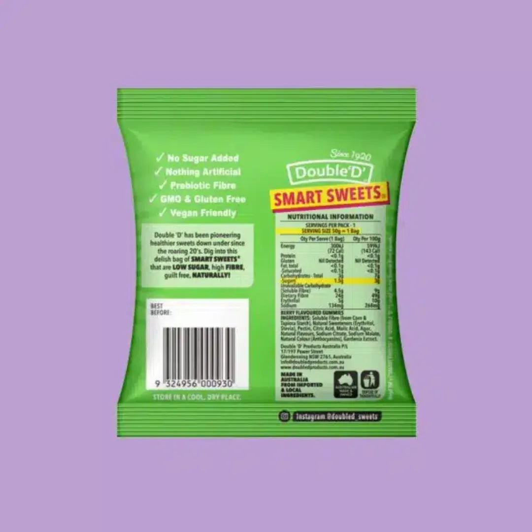 NAS Smart Sweets Sour 50g back