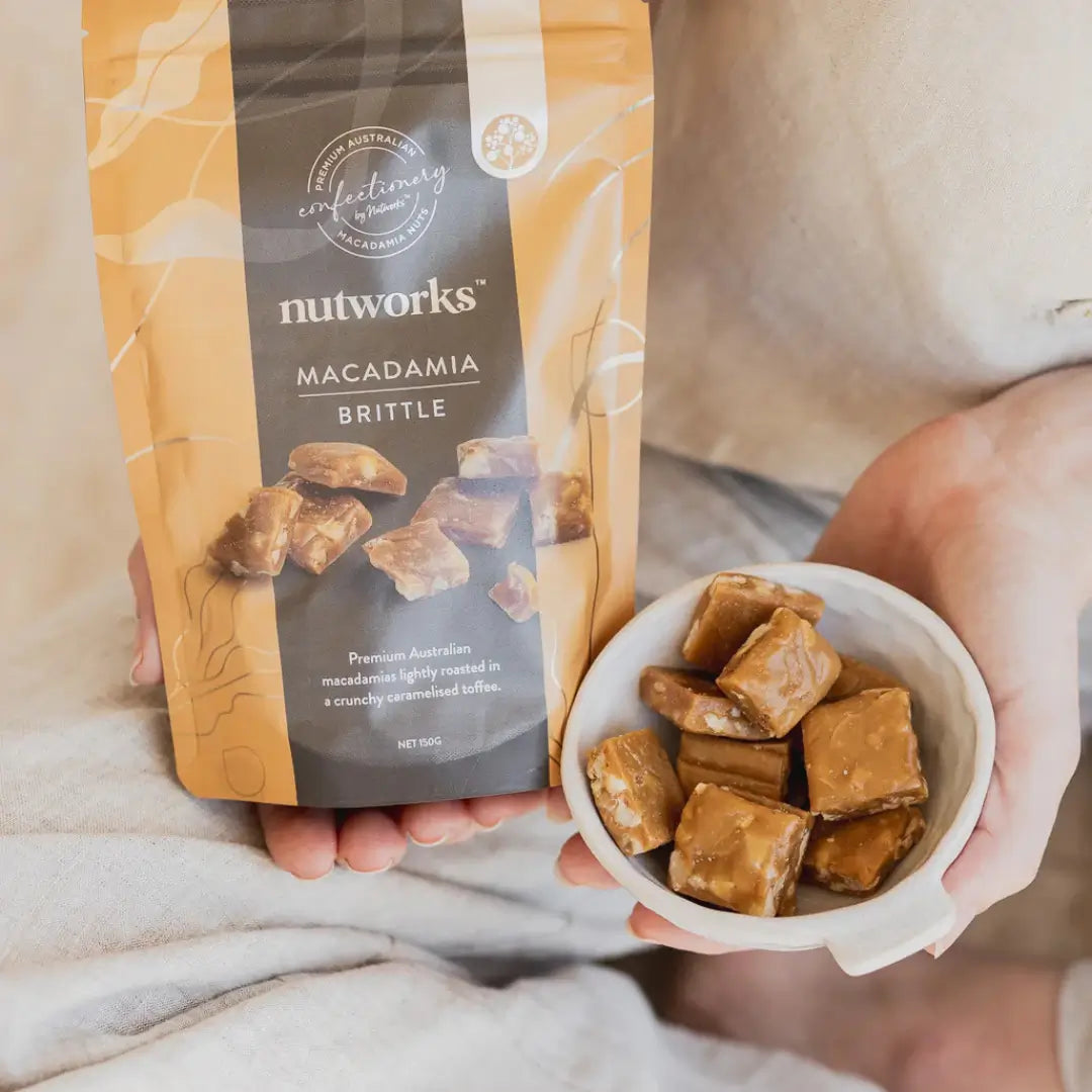 NUTWORKS MACADAMIA BRITTLE 150G