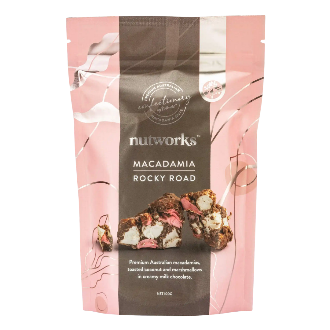 NUTWORKS MACADAMIA ROCKY ROAD 100G
