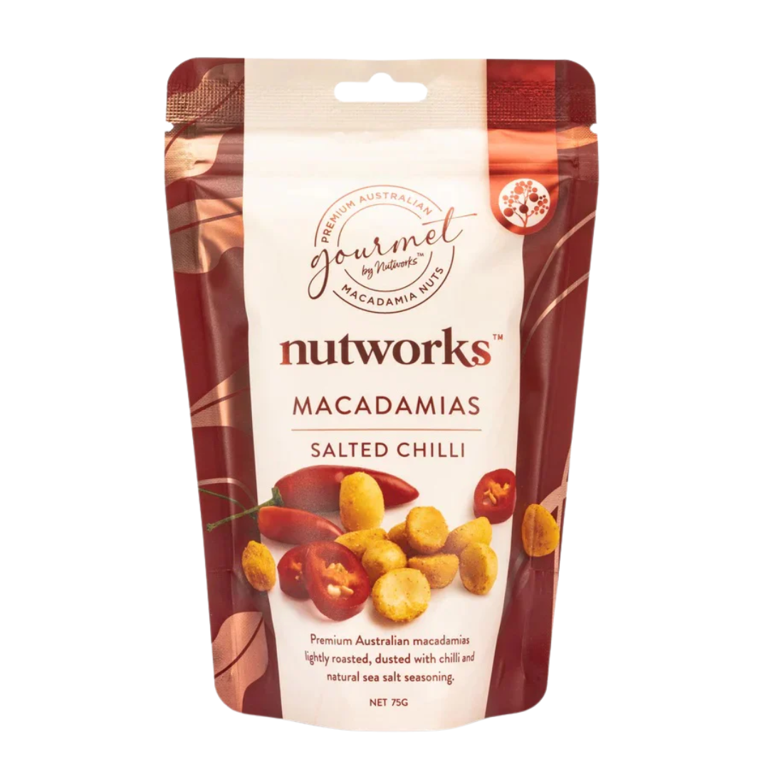 Nutworks Salted Chilli Macadamias 75g