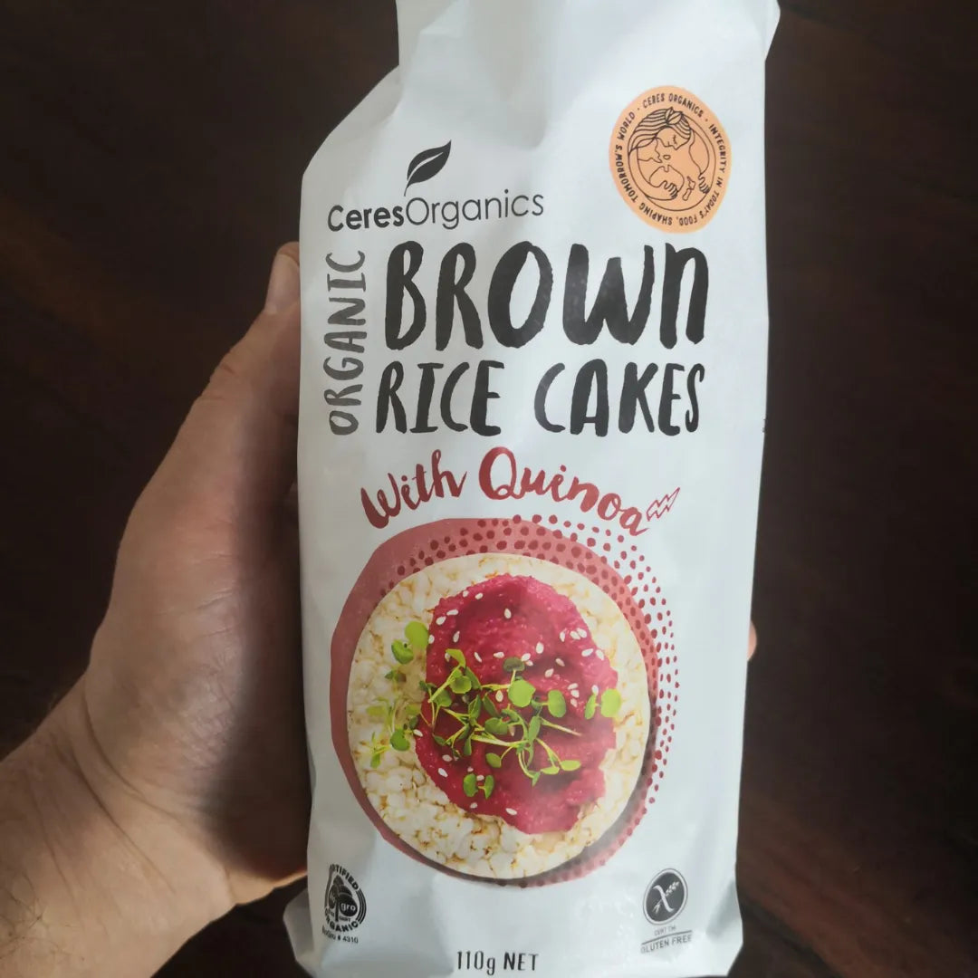 Organic Brown Rice Cakes, with Quinoa 110g