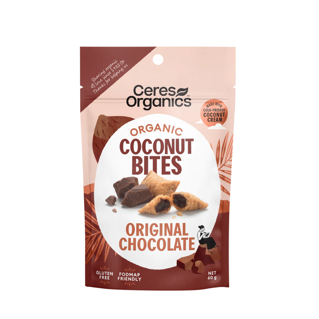 Organic Coconut Bites, Original Chocolate 60g