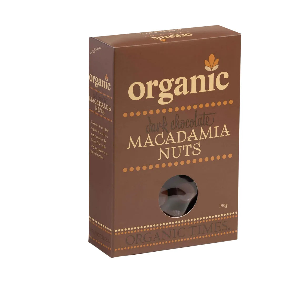 Organic Times Dark Chocolate Macadamia 