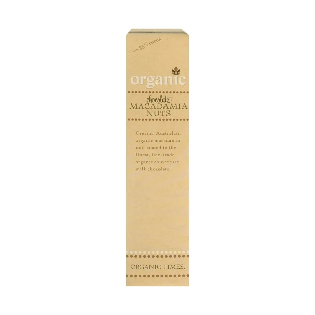 Organic Times Milk Chocolate Macadamia