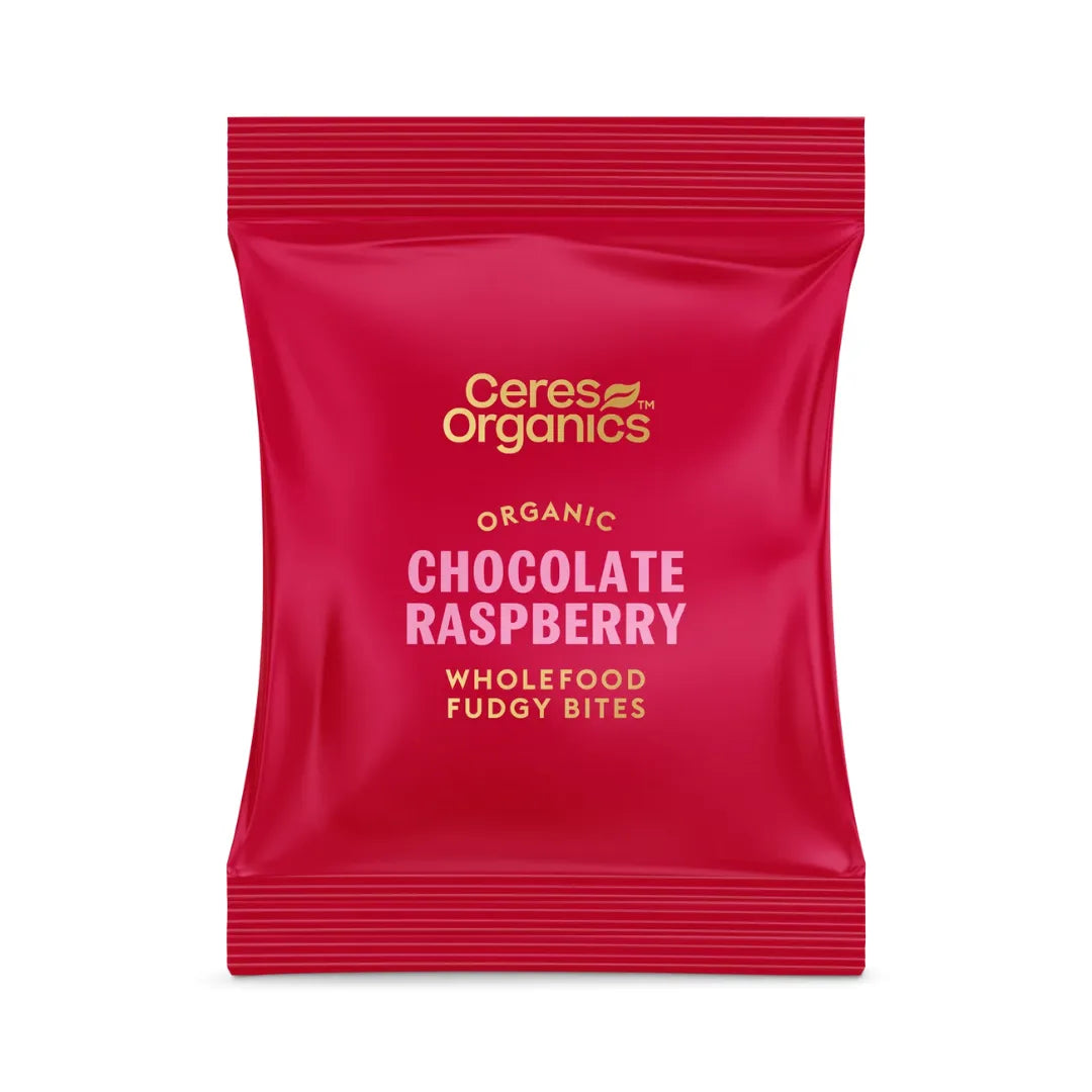 Organic Wholefood Fudgy Bites, Chocolate Raspberry 120g