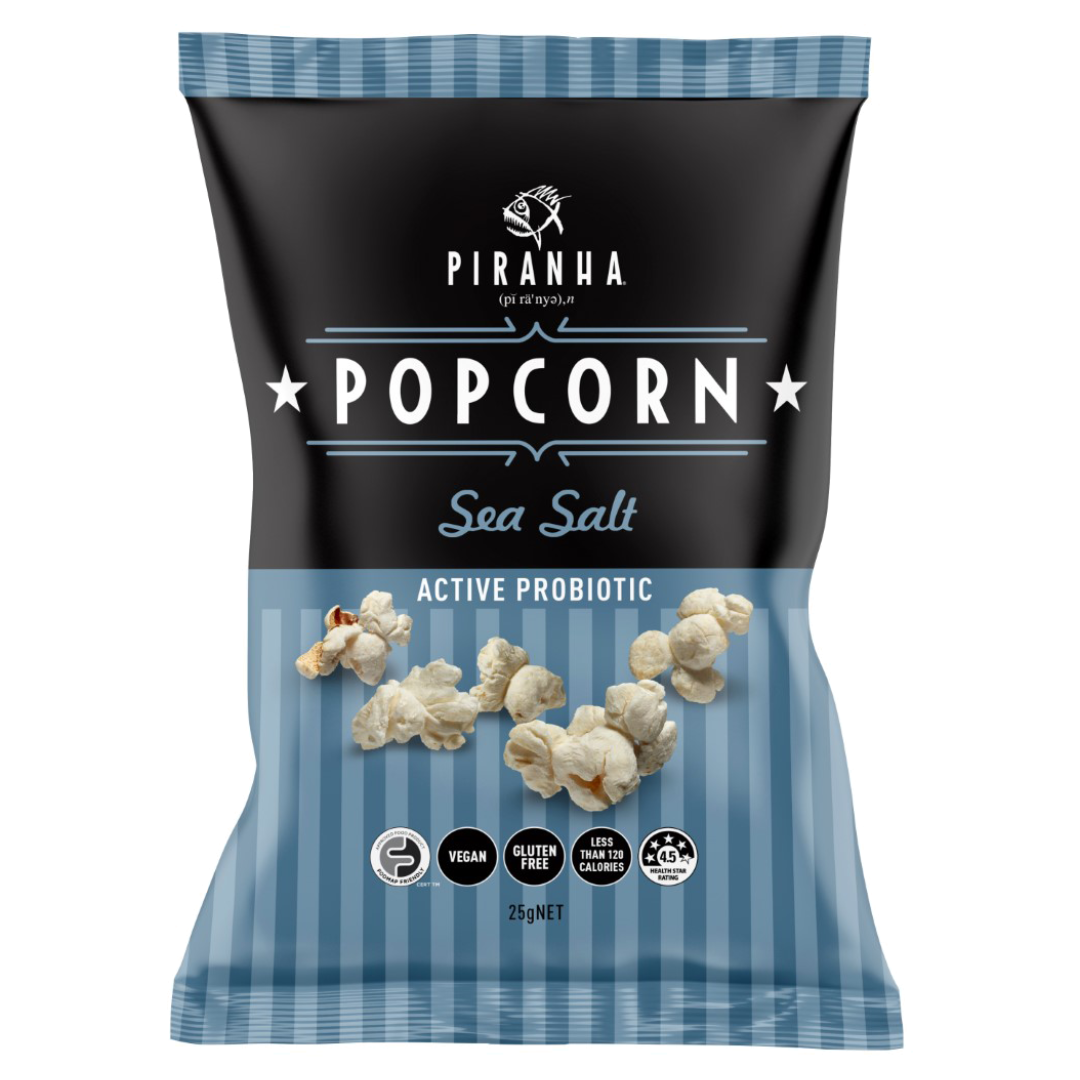 Piranha Sea Salt Popcorn 25g
