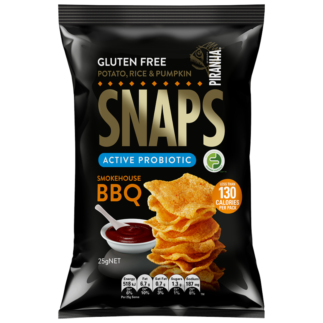 Piranha Snaps Smokehouse BBQ 25g