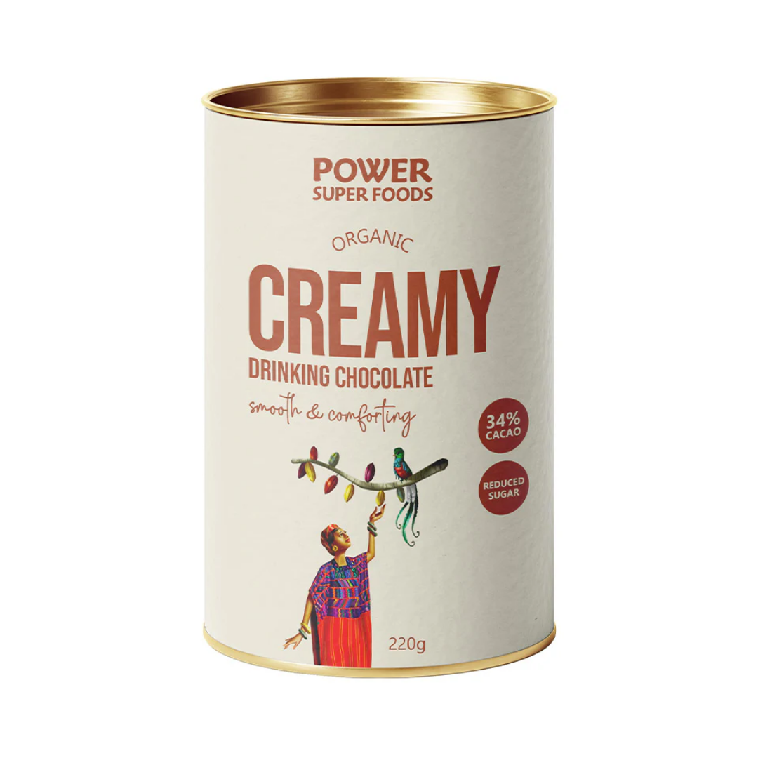 Power Super Foods Organic Creamy Drinking Chocolate 220g