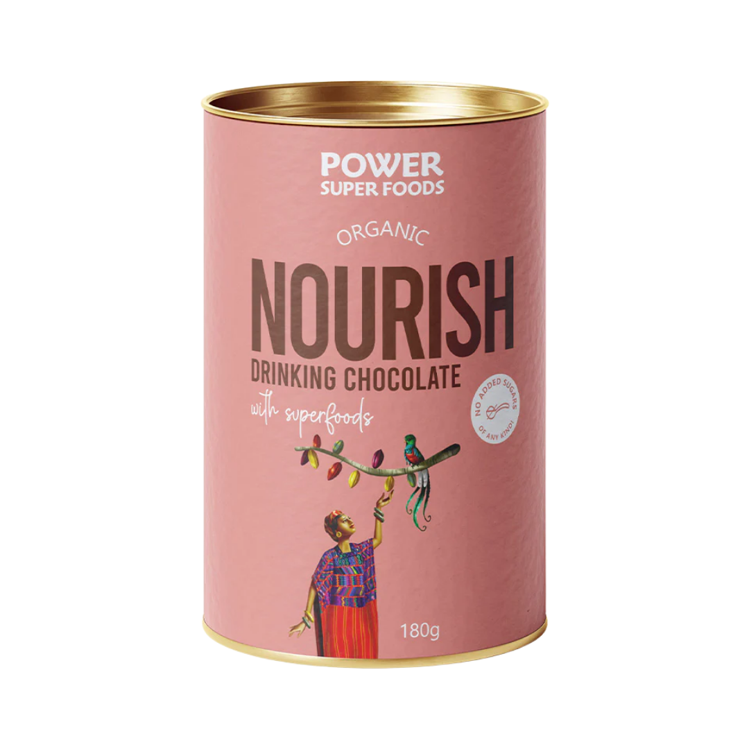 Power Super Foods Organic Nourish Drinking Chocolate With Superfoods 180g