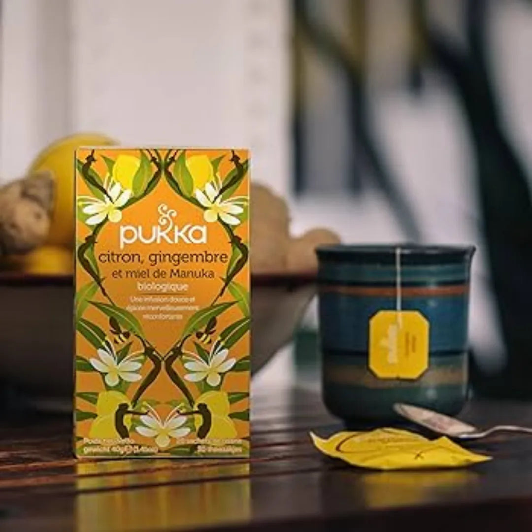 Pukka Organic Lemon, Ginger & Manuka Honey Tea