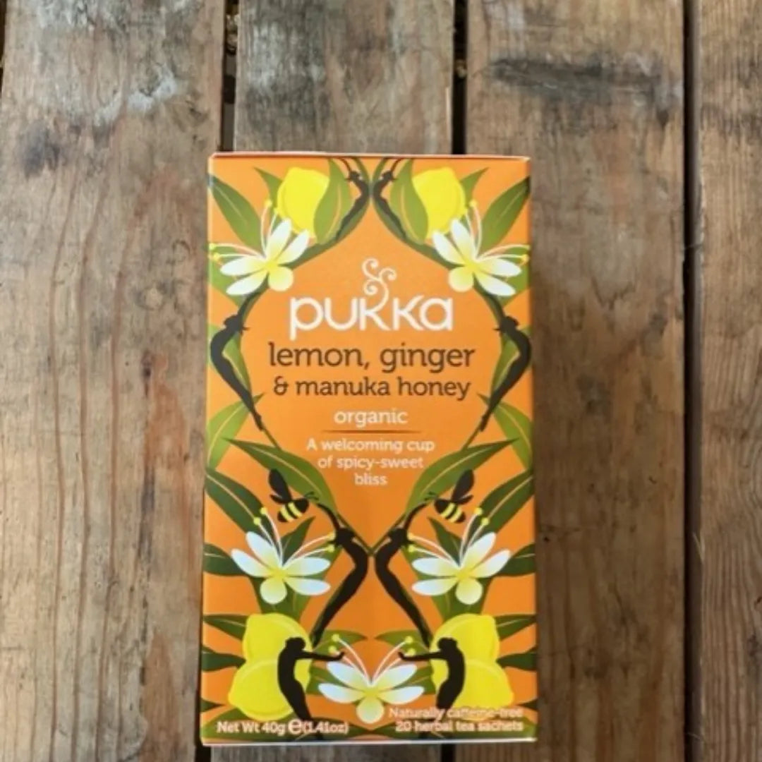 Pukka Organic Lemon, Ginger & Manuka Honey Tea