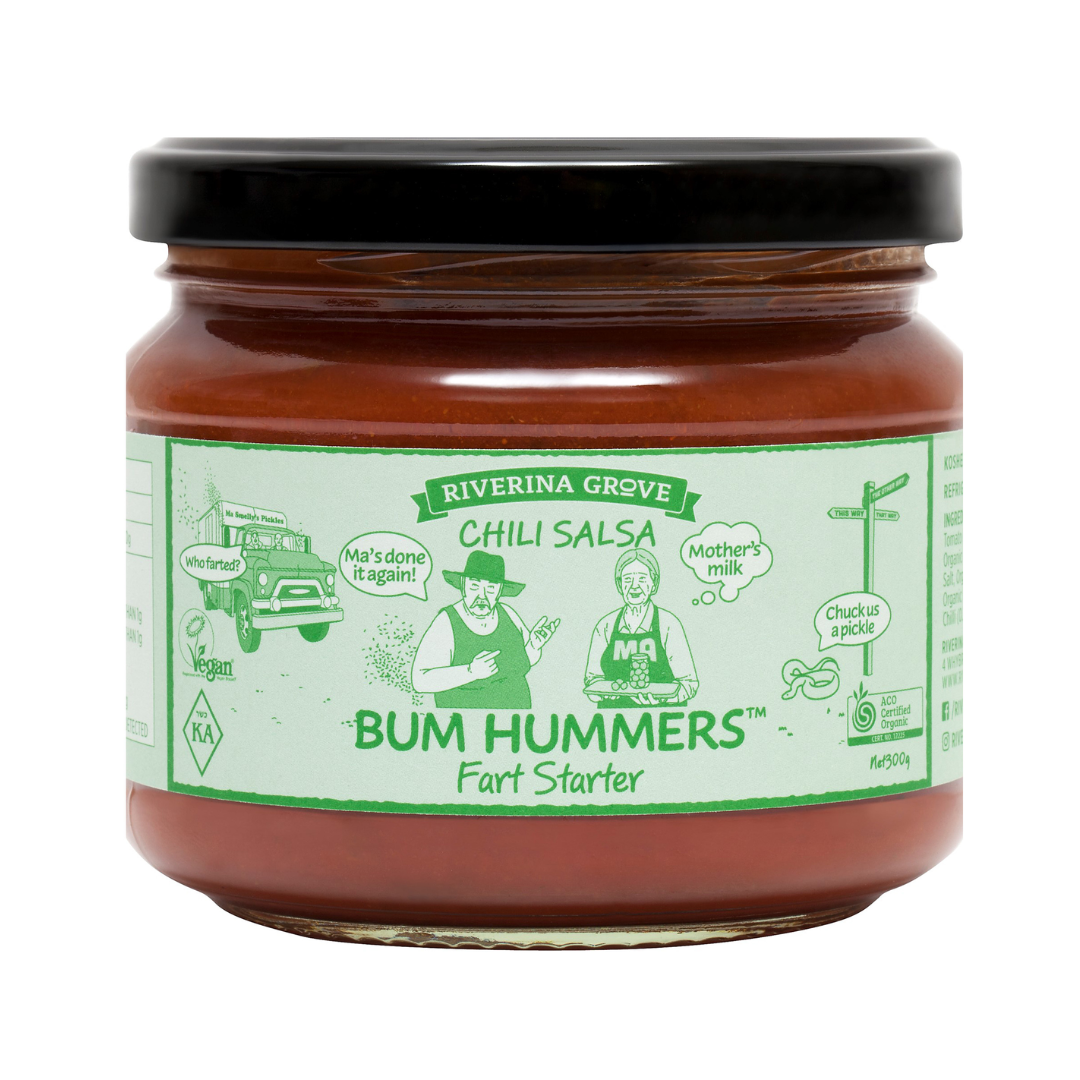 Riverina Grove Bum Hummers Organic Chilli Salsa 300g