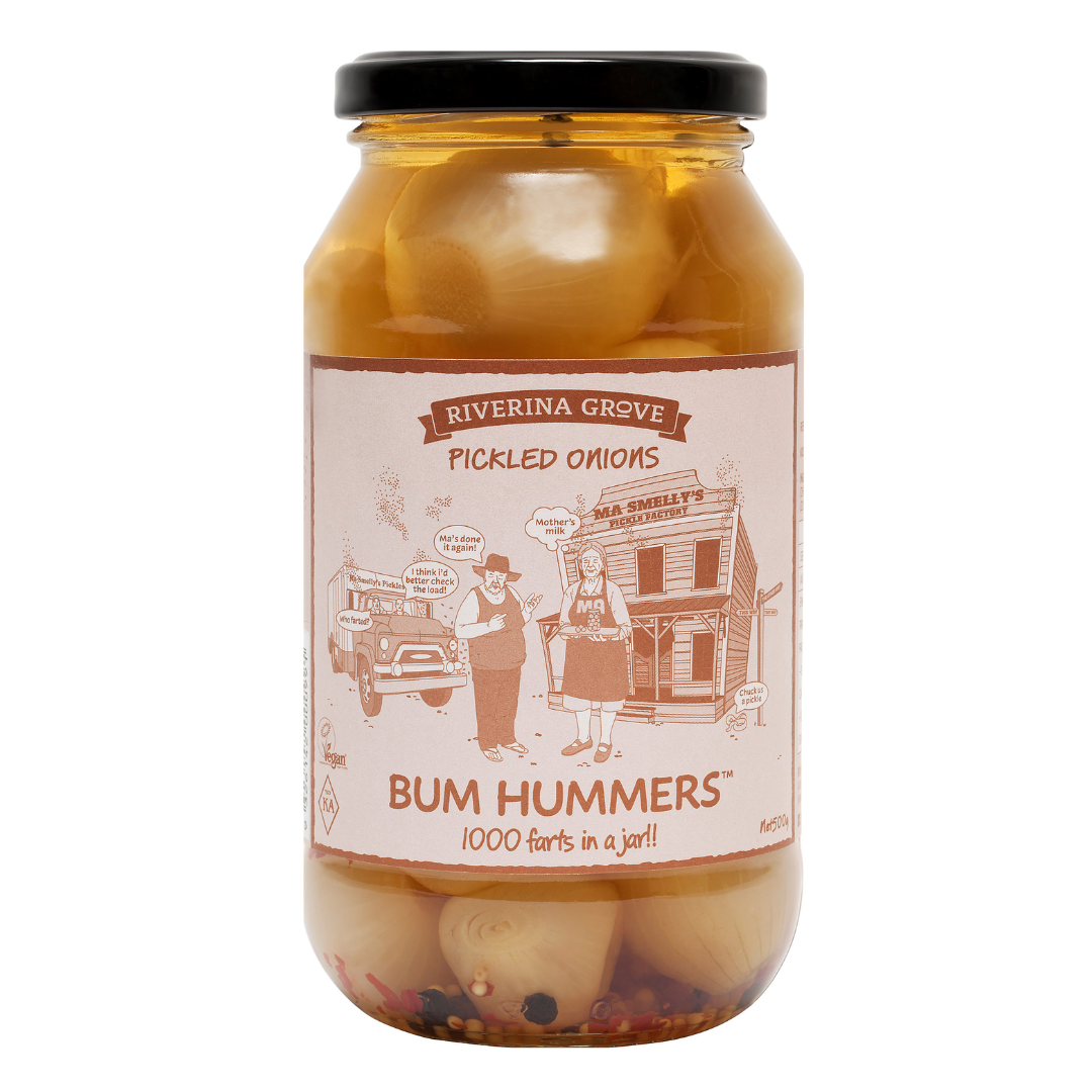 Riverina Grove Bum Hummers Pickled Onions 500g