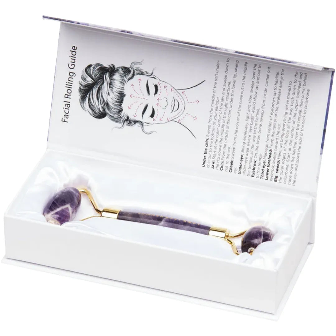 SUMMER SALT BODY AMETHYST CRYSTAL FACIAL ROLLER