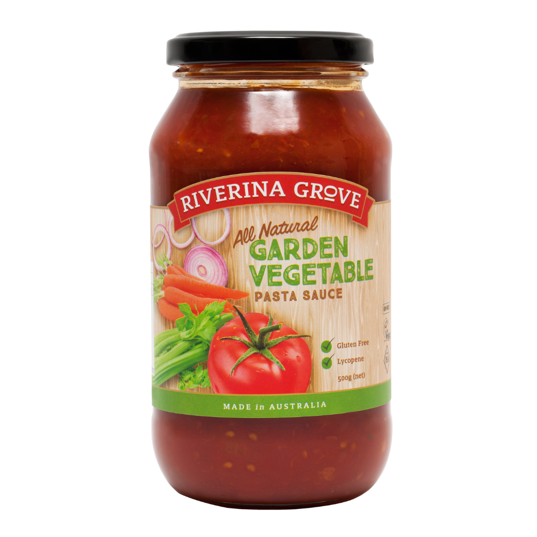 Riverina Grove Pasta Sauce Garden Vegetable 500g