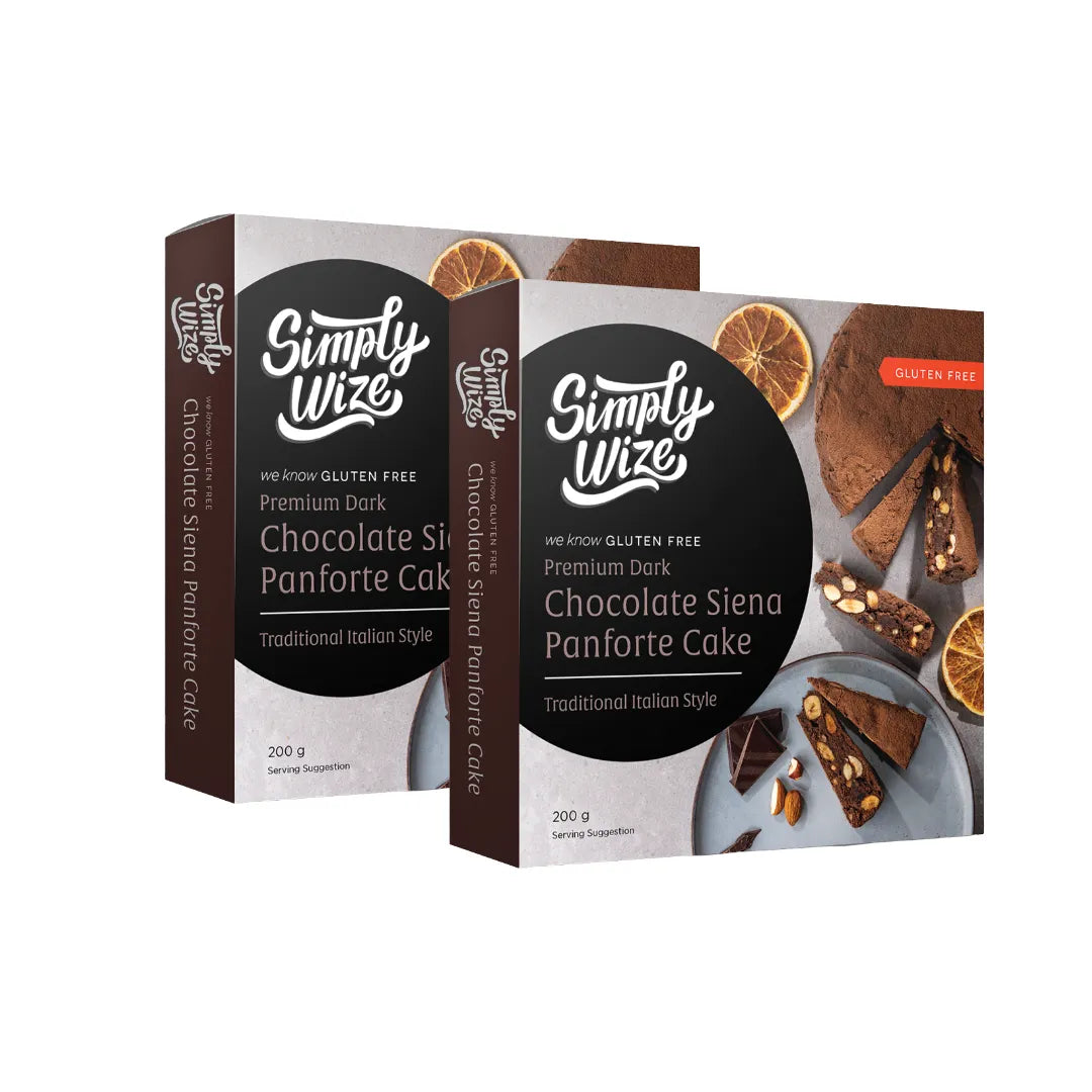 Simply Wize Sienna Panforte Cake Premium Dark Chocolate 200g pks