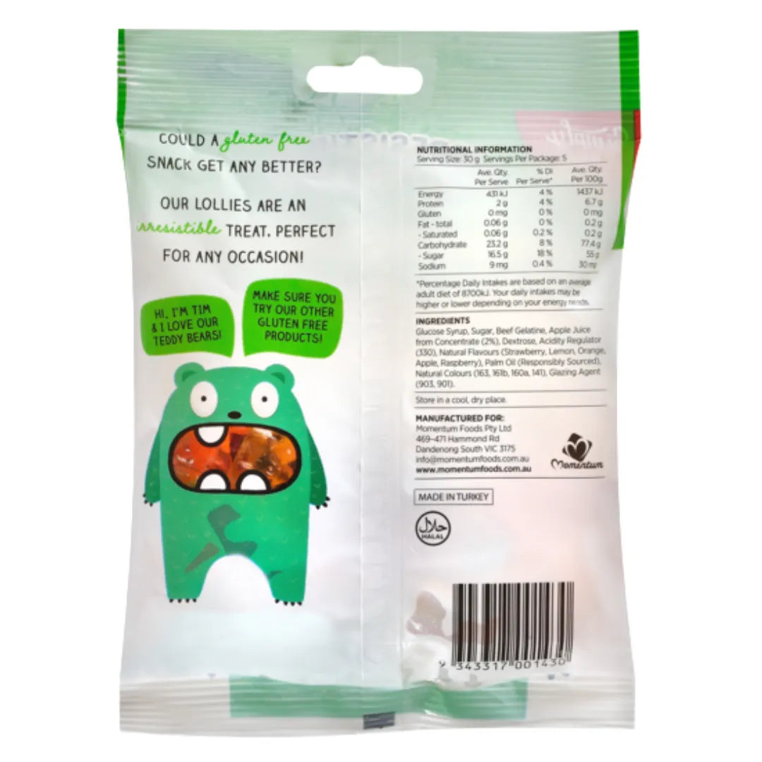 Simply Wize Teddy Bears 150g back