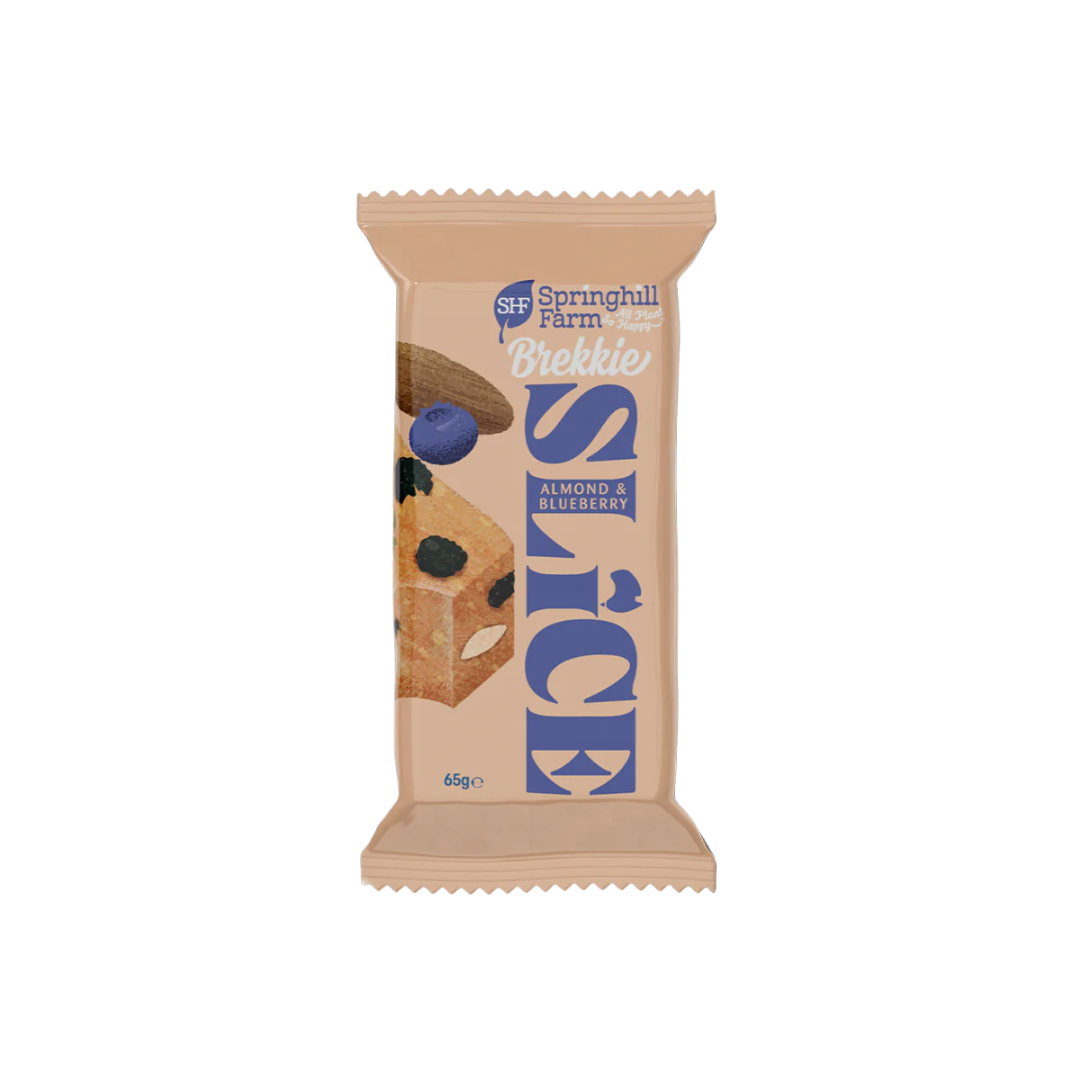 Springhill Farm Almond and Blueberry Brekkie SLICE 65g