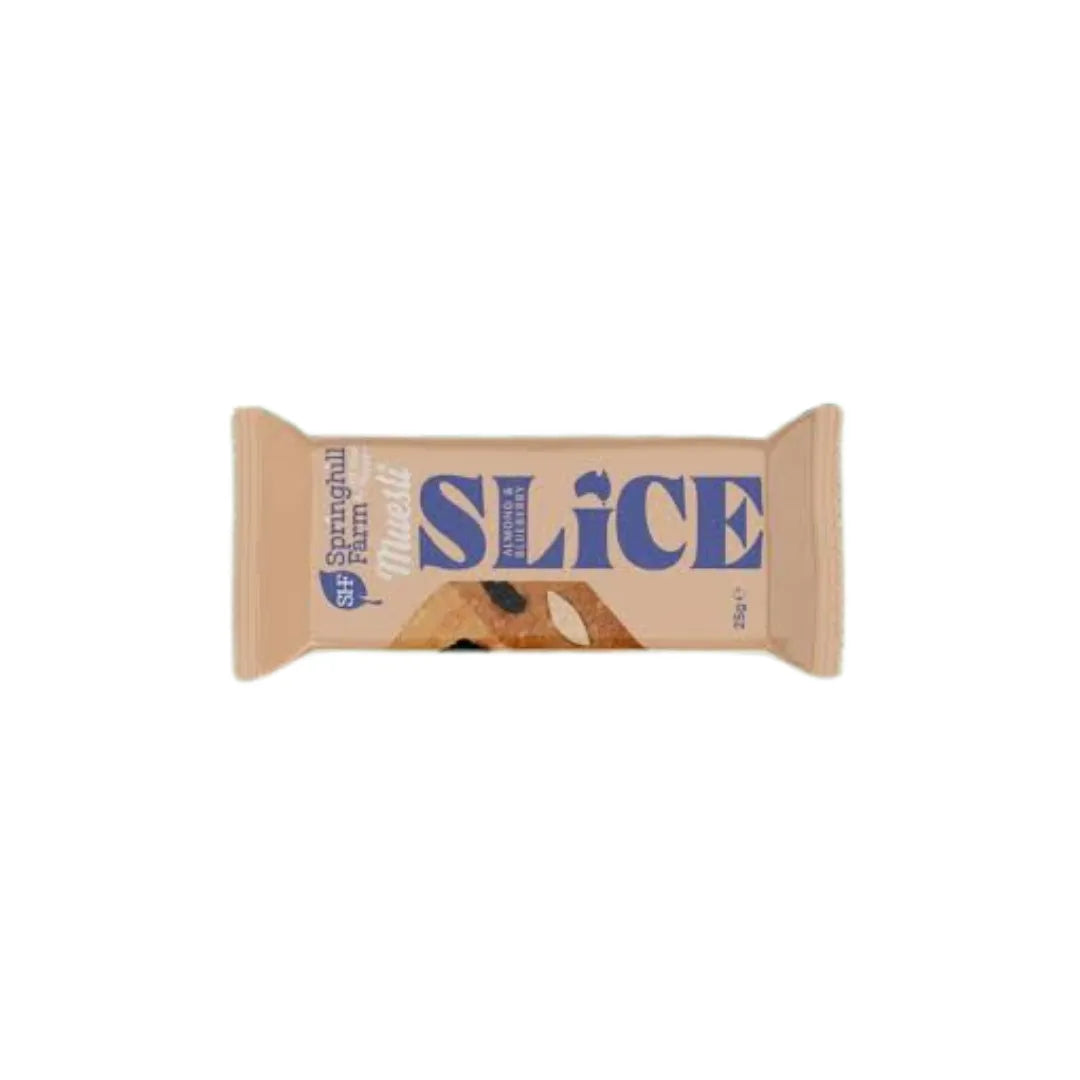 Springhill Farm Almond and Blueberry Muesli SLICE 25g