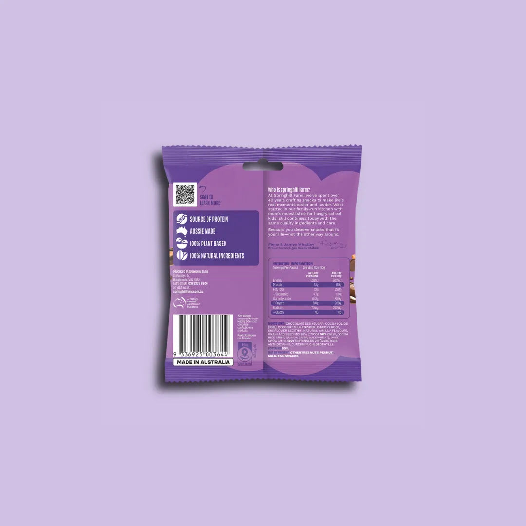 Springhill Farm Chocolate Speckle boodles 30g back